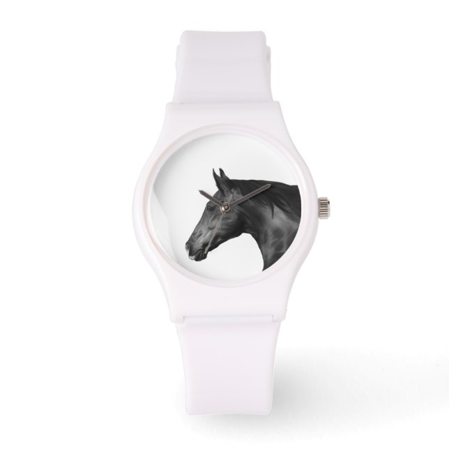 Paard Design 4 Sportieve Vrouwen Horloge (Voorkant)