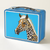 Paard Design Metalen Lunchbox (Achterkant)