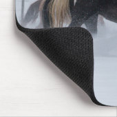 Paard die door de sneeuw loopt muismat (Hoek)