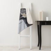 Paard die door de sneeuw loopt sherpa deken (In situ)