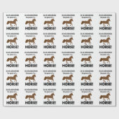Paard Dier Grappig Cadeaupapier (Vlak)