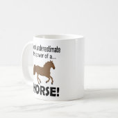 Paard Dier Grappig  Koffiemok (Voorkant links)