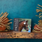 Paard Dier Herdenking Aangepaste Foto Herinnering Fotoplaat (Zijkant)
