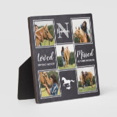 Paard Dier Herdenkingsfoto Collage Fotoplaat (Voorkant)