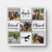Paard Dier Herdenkingsfoto Collage Ter liefdevolle Fotoplaat (Voorkant)
