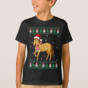 Paard Dier Matching Familie Lelijke Kersttrui T-shirt
