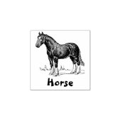 PAARD DIER RUBBER STEMPEL (Afrduk)