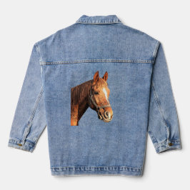 Paard Dier Ruiterstallen Meisje Denim Jacket