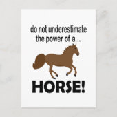 Paard Dier Schattig Grappig Paard Briefkaart (Voorkant)