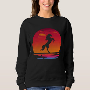 Paard dier zonsondergang Silhouet paard Trui
