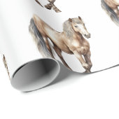 Paard Dieren Boerderij Bruiloft Cadeaupapier (Rol Hoek)