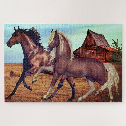 Paard Dieren Puzzel (Horizontaal)