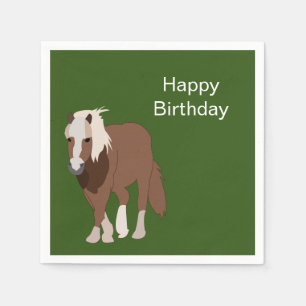 Paard Dieren Verjaardagsfeest Servet
