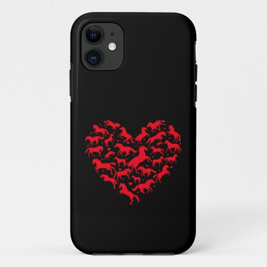 Paard Dierenliefhebber Grappig Hart Paard Case-Mate iPhone Case (Achterkant)