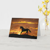 paard Divorce Encouargement Kaart (Gele Bloem)