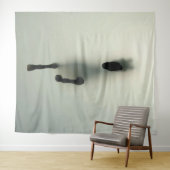 Paard door mist brekend wandkleed (In Situ (horizontaal))
