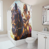 Paard Douchegordijn (In situ)