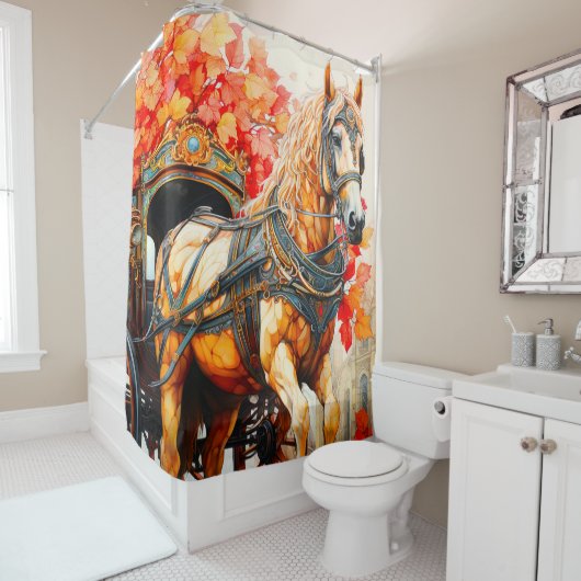 Paard Douchegordijn (In situ)