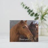 Paard Drie-eiige Drilling Bedankkaart Briefkaart (Staand voorkant)