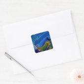 Paard droomt van vrijheid vierkante sticker (Envelop)