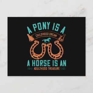 Paard - Een Pony Is Een Kindertijd Droom Briefkaart