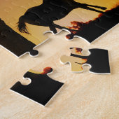 Paard Eik Zuidwestelijke Zonsondergang Legpuzzel (Zijkant)