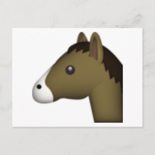 Paard - Emoji Briefkaart (Voorkant)