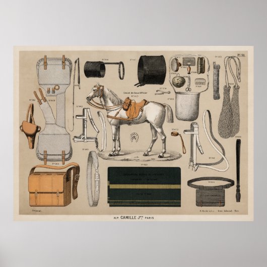 Paard en Benodigdheden Poster (Voorkant)