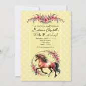 Paard en bloemen kaart (Voorkant)