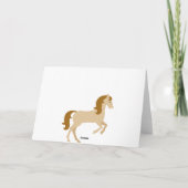  paard en bloemen Love Valentijnsdag Feestdagen Kaart (Achterkant)