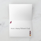  paard en bloemen Love Valentijnsdag Feestdagen Kaart (Binnen)