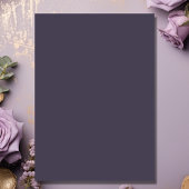 Paard en Bloemen Paarse en Gouden Verjaardag Kaart