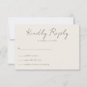 Paard en bloemen Western Country Boho Wedding RSVP Kaartje (Voorkant)