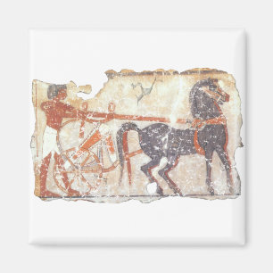 Paard en Blokkenwagen Magneet