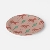 Paard en Cactus Papieren Bordje (Gekanteld)