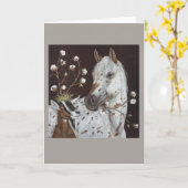 Paard- en geitenkaart kaart (Gele Bloem)