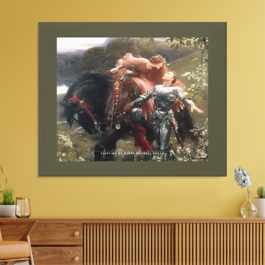 Paard en geliefden - omwikkeld canvas (Insitu (Woonkamer))