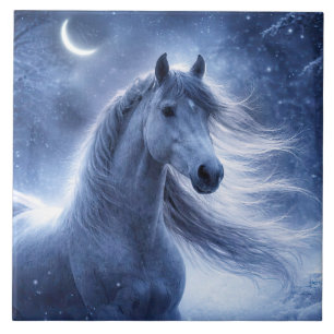 Paard en Halve Maan Mooie Kunst Tegeltje