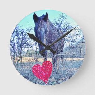 Paard en Hart Ronde Klok