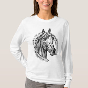  paard en Hoefijzer Tiershirt T-shirt