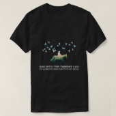 Paard en in het bos ga ik mijn geest loslaten t-shirt (Design voorkant)