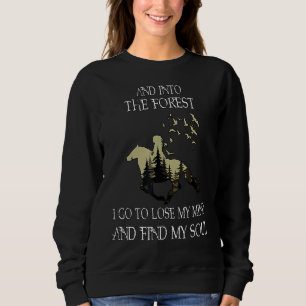 Paard en in het bos verlies ik mijn geest trui