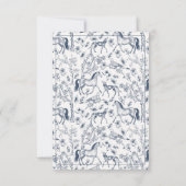 Paard en jachthond - RSVP kaart (Achterkant)