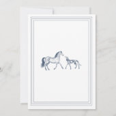 Paard en jachthond - trouw uitnodiging (Achterkant)