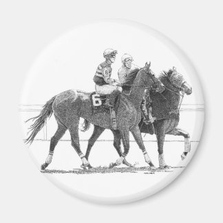 Paard en Jockey Magnet