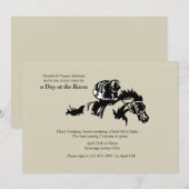 Paard en Jockey Uitnodiging (Voorkant / Achterkant)