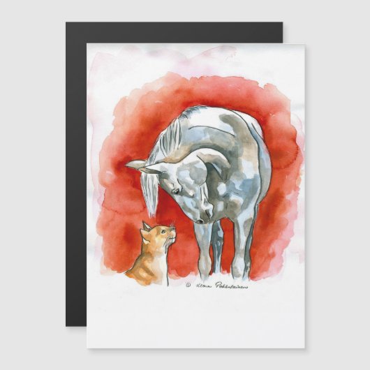 Paard en kat (Voorkant / Achterkant)