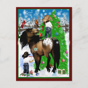 Paard en Kind Briefkaart
