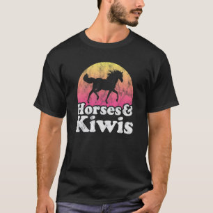 Paard En Kiwi Vogel Vrouwen Of Meisjes Paarden Kiw T-shirt