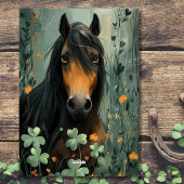 Paard en klaver St. Patrick's Day Kaart